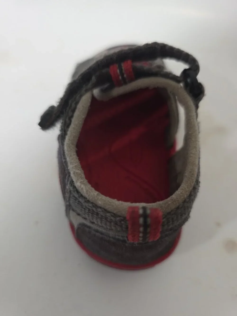 Keen Seacamp II CNX Toddler Boys Sandals Size 5 Shoes Grey Red Hiking Camping